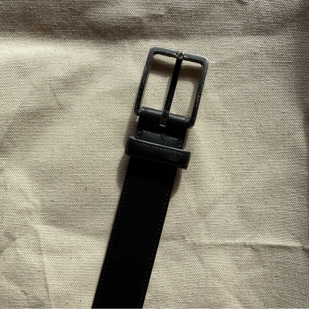 Men's Black Leather Belt